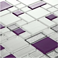 Креативни мозаечни плочки от стъклокерамика Tenlight Kato Roma от Betas Glass Mosai , с размер 30 x 30 см.